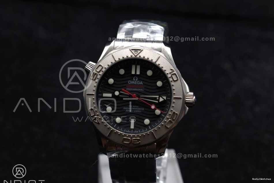 FastDry Best 300M Dial SS A Edition Bracelet Nekton Diver 1:1 Black on Seamaster 1085 VSF 0704